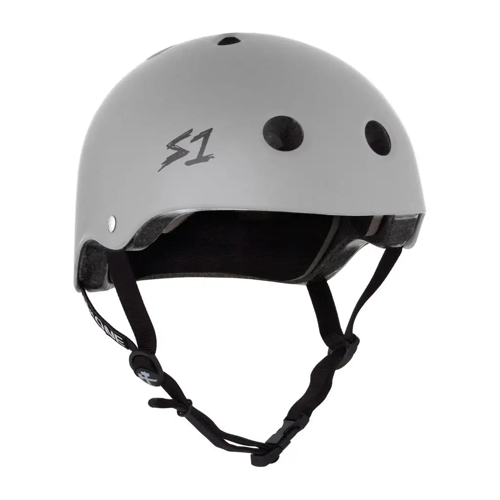 S1 Lifer Skateboard Helmet Light Grey Matte 1
