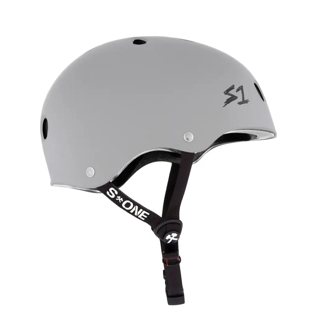 S1 Lifer Skateboard Helmet Light Grey Matte 2