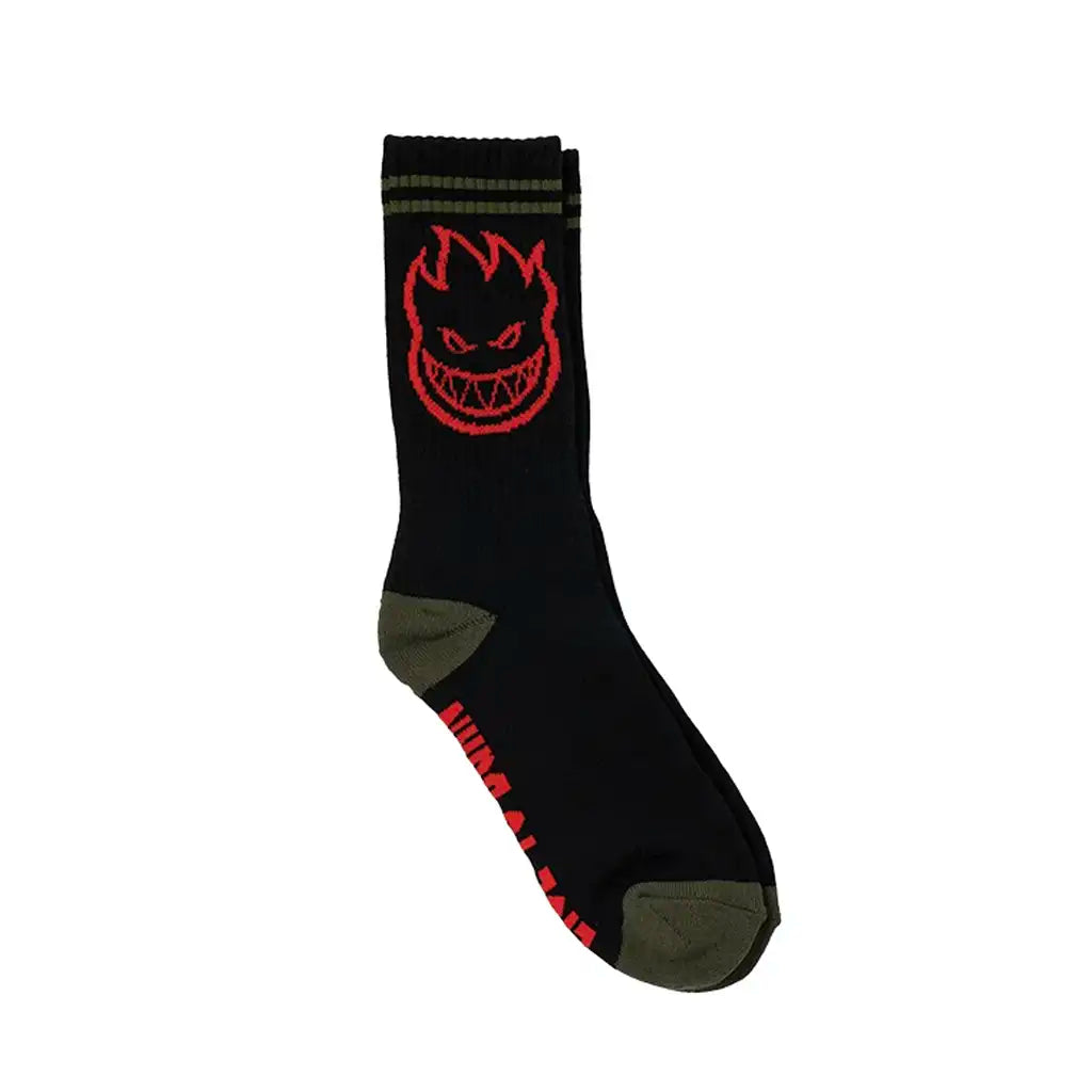 Spitfire Bighead Socks Black / Olive / Red