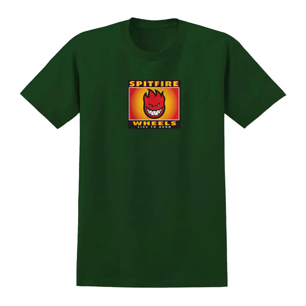 Spitfire Bighead Box T-Shirt Forrest Green