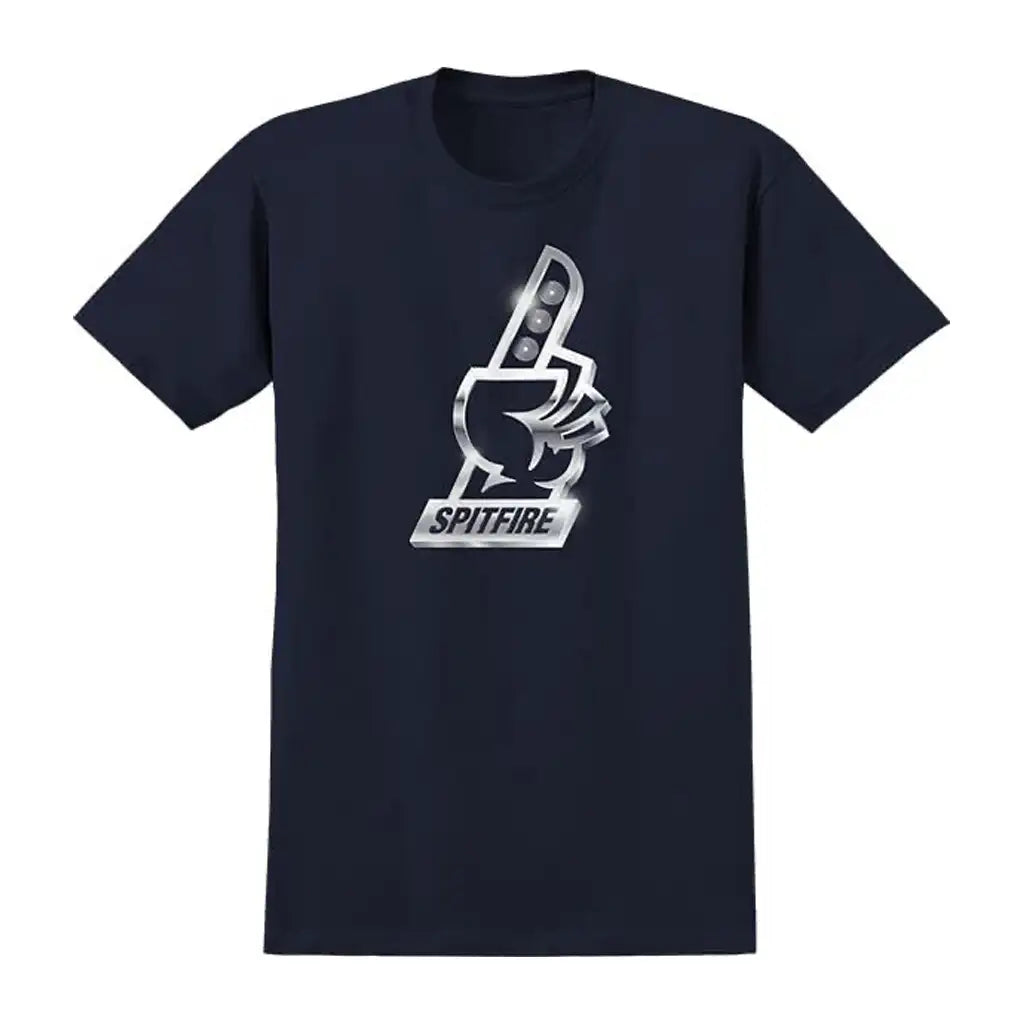 Spitfire Chrome #1 T-Shirt Navy