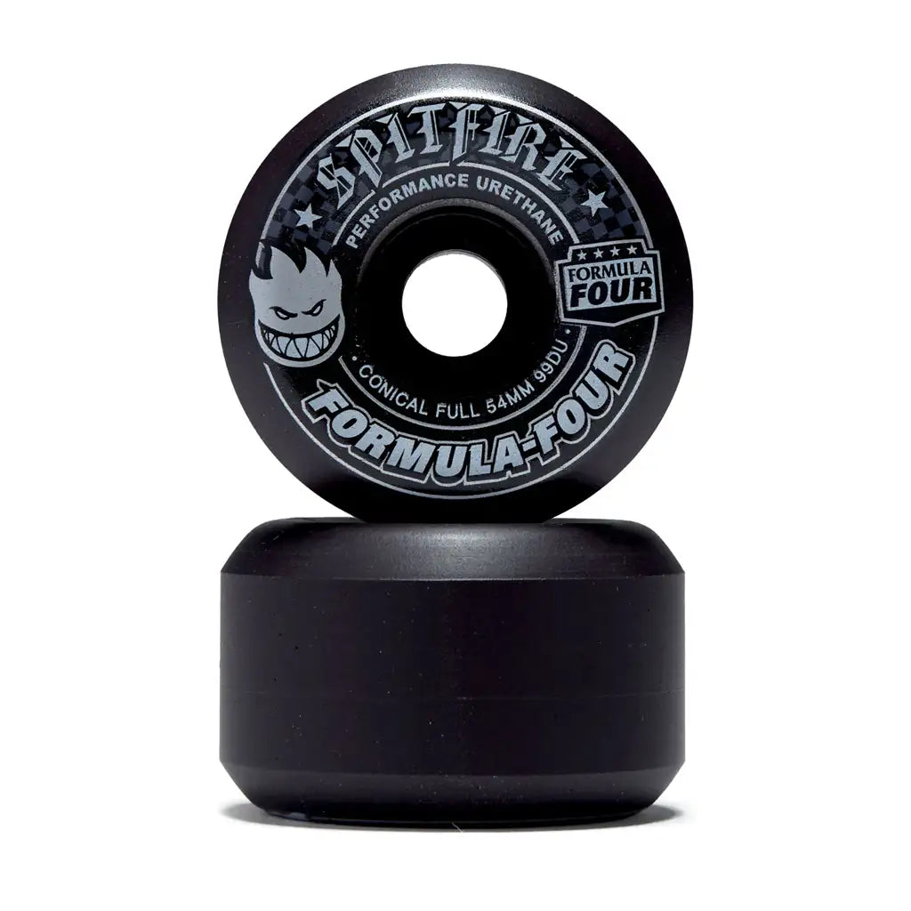 Formula Four Conical Full &nbsp;99A Skateboard Wheels Black 2