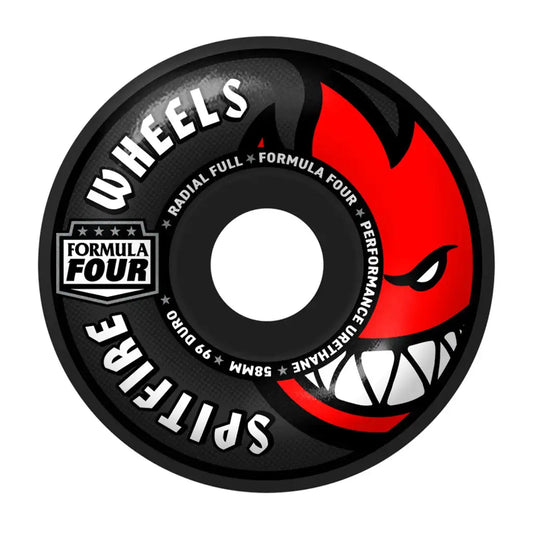 Formula Four Radial Full 58mm 99a Skateboard Wheels Black