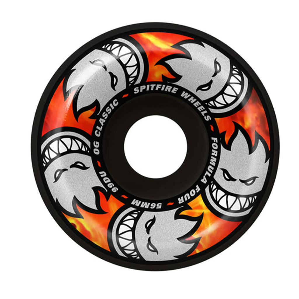 Spitfire Formula Four Team  Multiball OG Classic 99A 56MM Skateboard Wheels Black