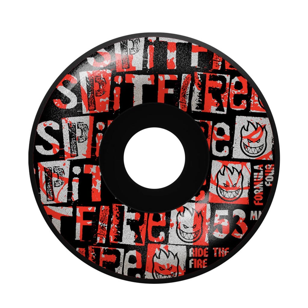 Spitfire Formula Four Team Ransom 99A 53MM Radial Skateboard Wheels Black