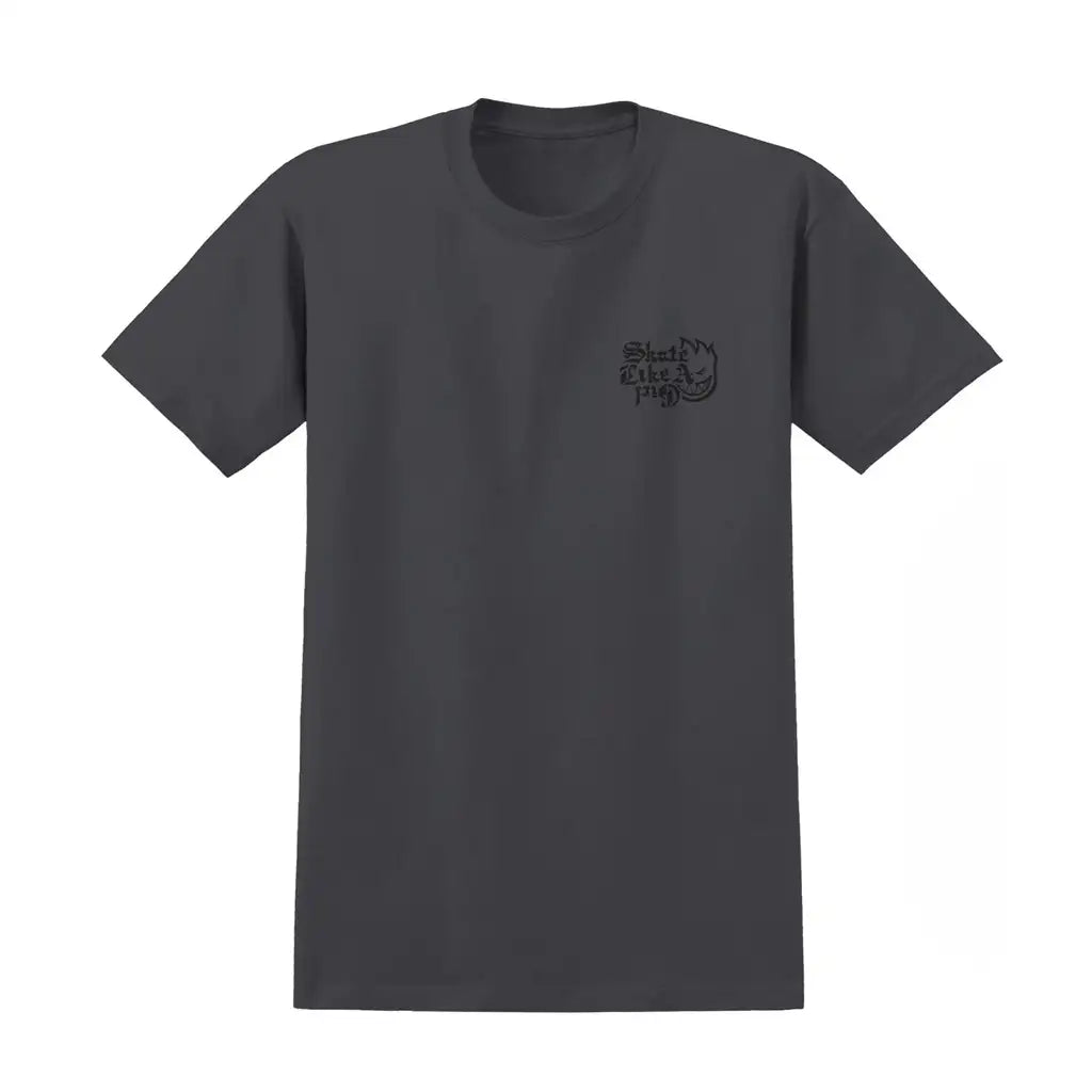 Spitfire Skate Like a Girl Evolution Swirl T-Shirt Charcoal 2