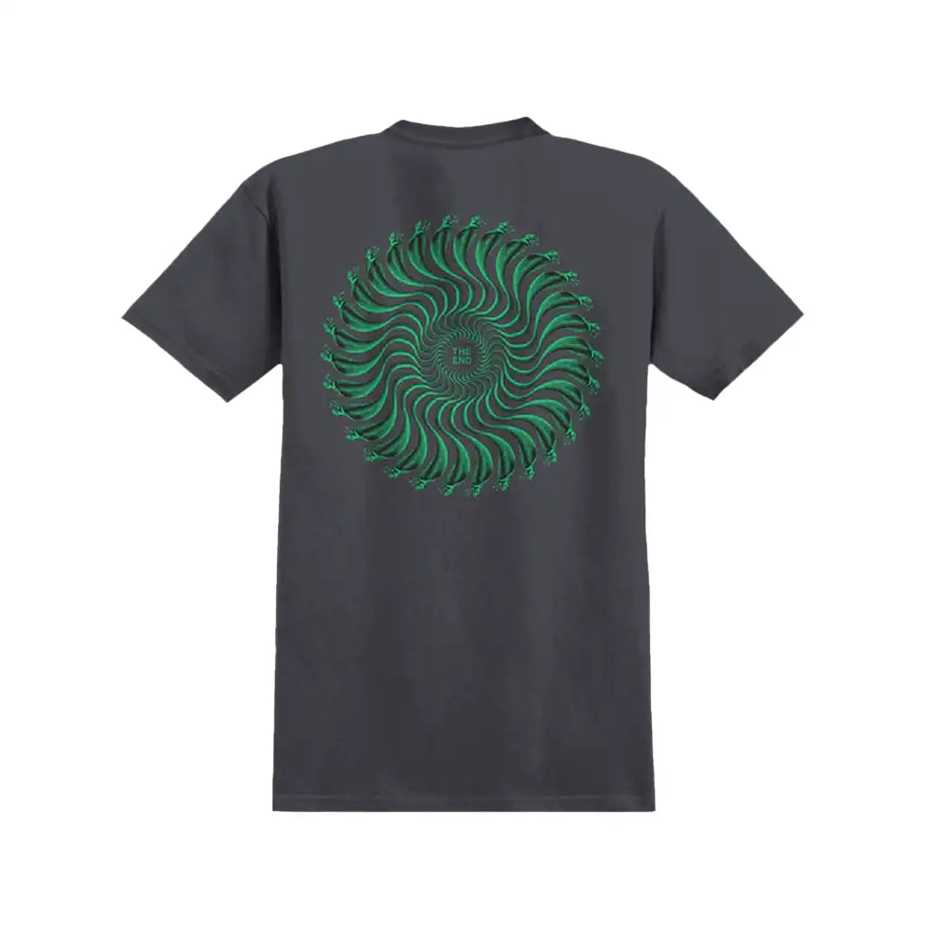Snake T-Shirt Charcoal / Green 1