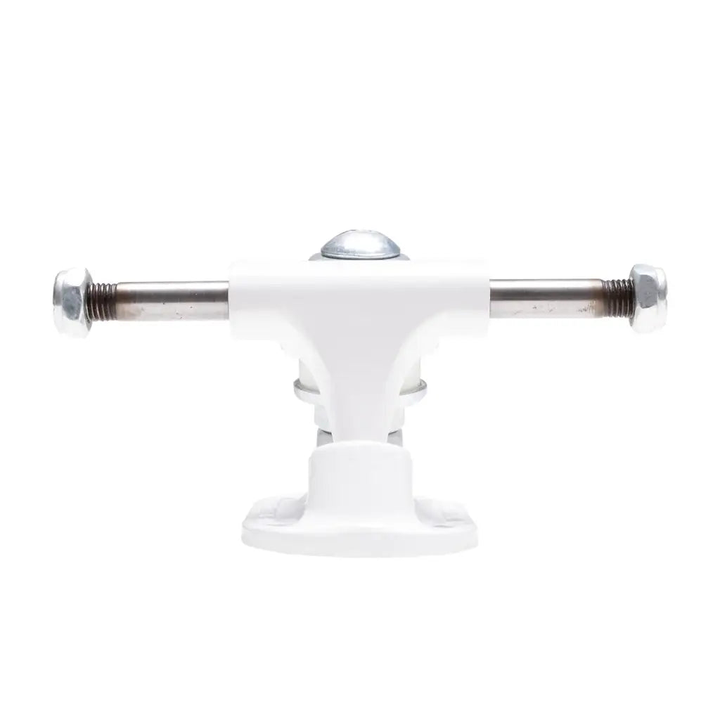 The Heated Wheel Polarizer Skateboard Trucks 4.5 White