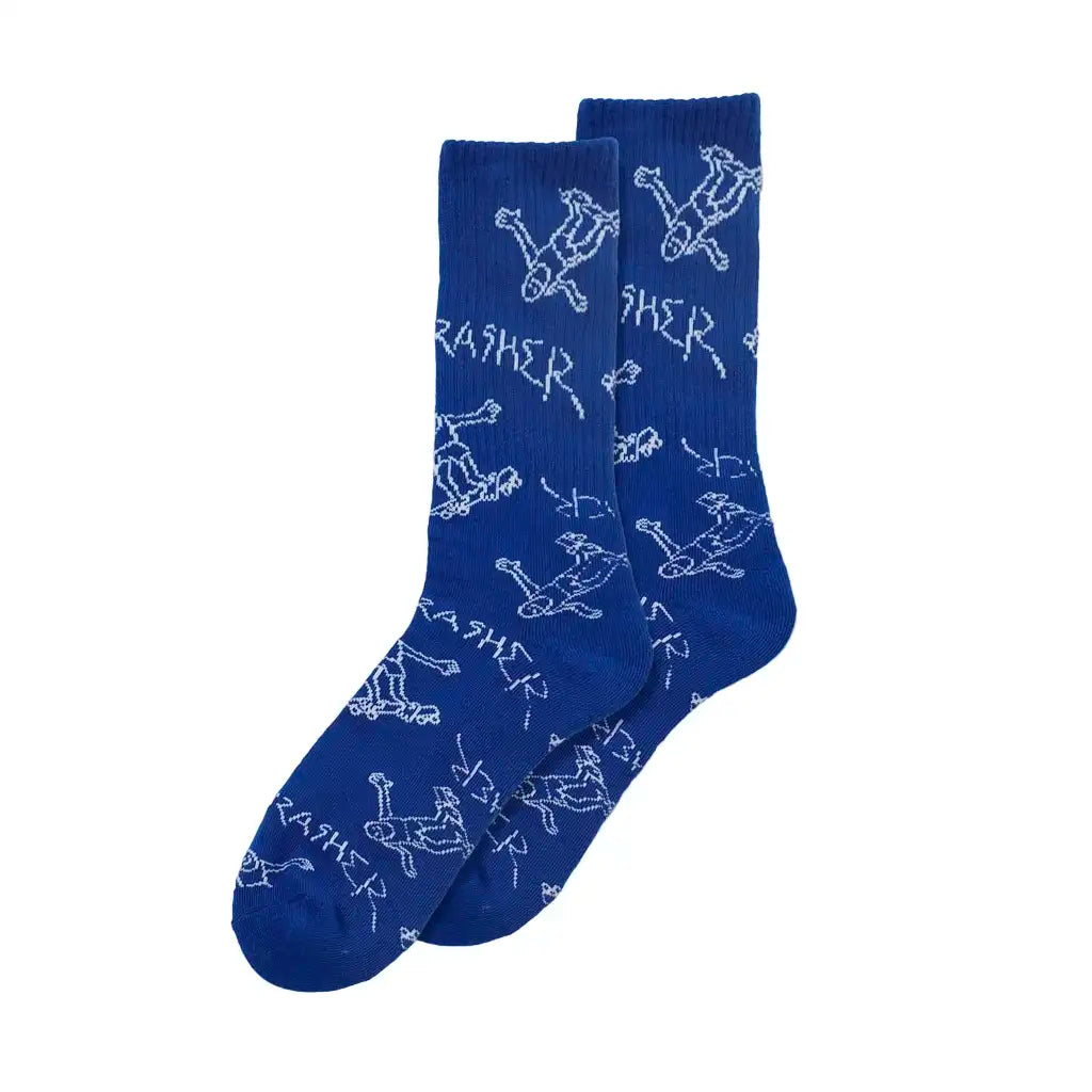 Thrasher Gonz Logo Socks Blue