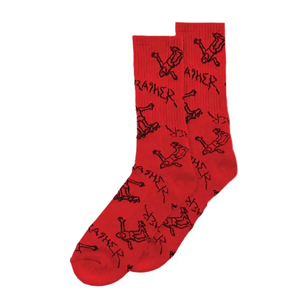 Thrasher Gonz Logo Socks Red / Black