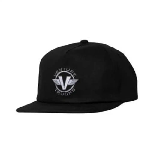 Venture Wings Snapback Hat Black / Grey