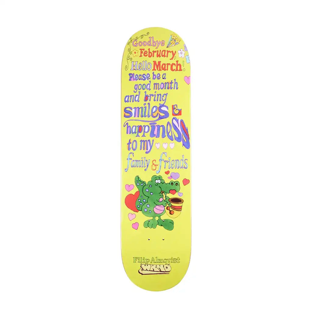 WKND Filip Almqvist Hello March Skateboard Deck 8.375