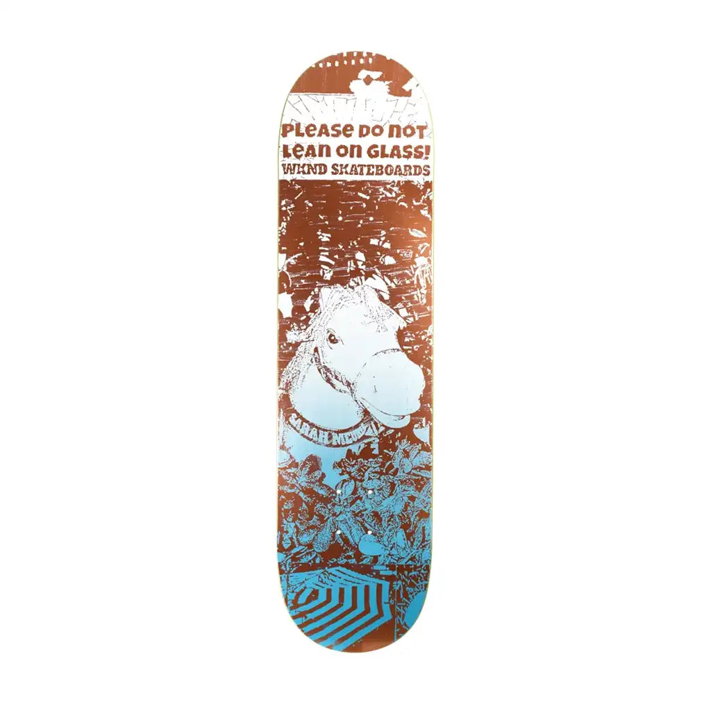 WKND Sarah Meurle Please Don't Lean On Glass Skateboard Deck 8.25